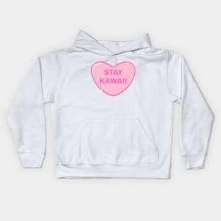 Stay Kawaii heart Kids Hoodie